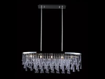 polish nickel hanging chandelier