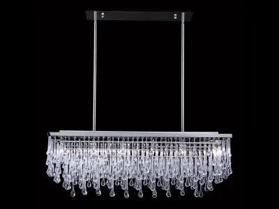polish nickel hanging chandelier