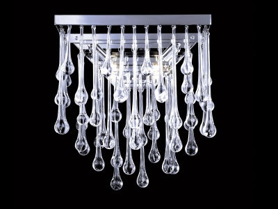 polish nickel wall sconce