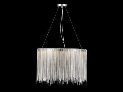 chrome hanging chandelier