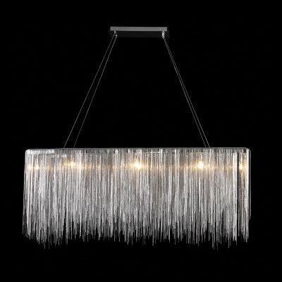 chrome hanging chandelier