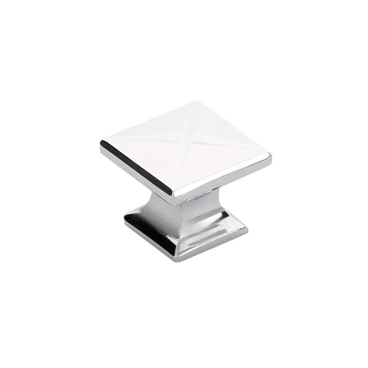polished chrome cabinet knob