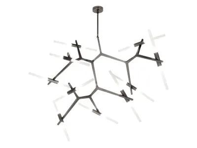 dark bronze hanging chandelier
