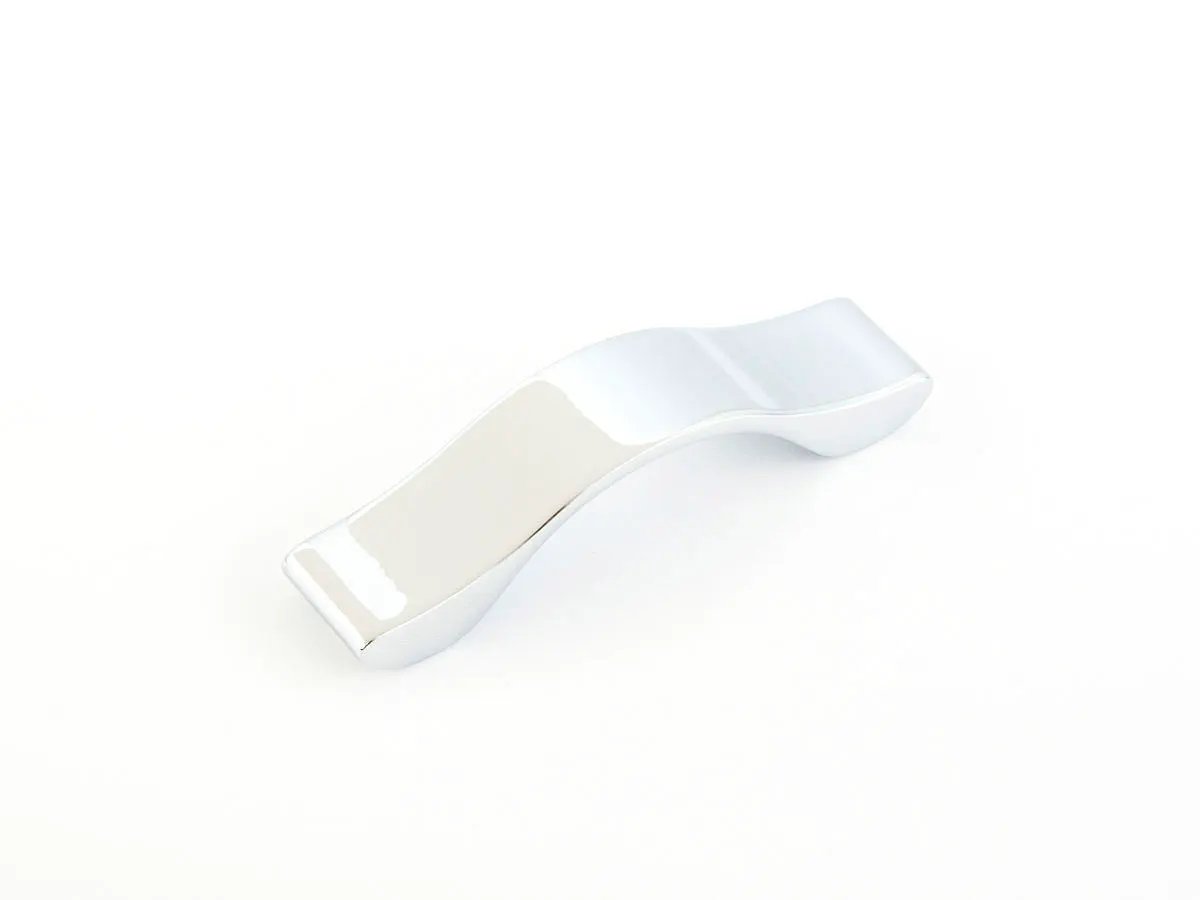 polished chrome cabinet pull