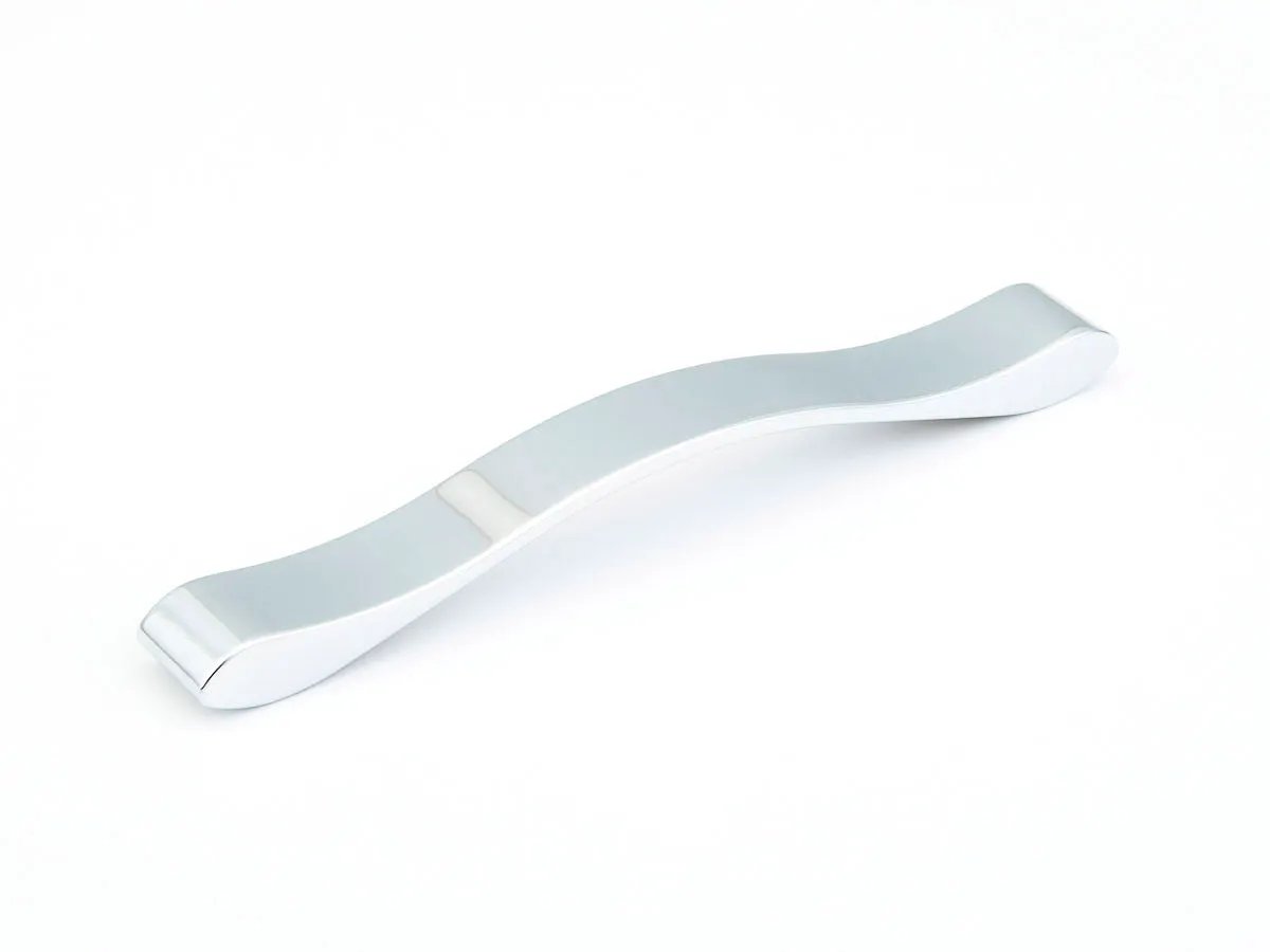 polished chrome cabinet pull