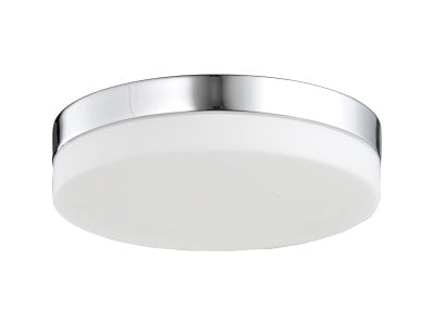 polished chrome flushmount sconce