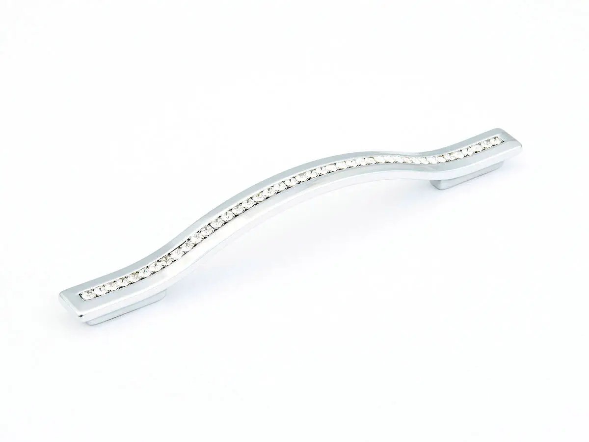 polished chrome cabinet pull