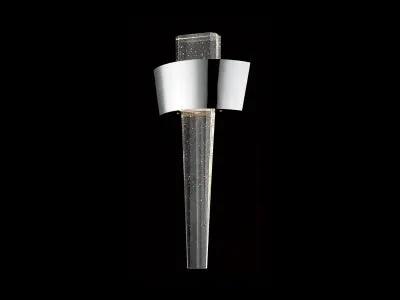 polished nickel wall sconce