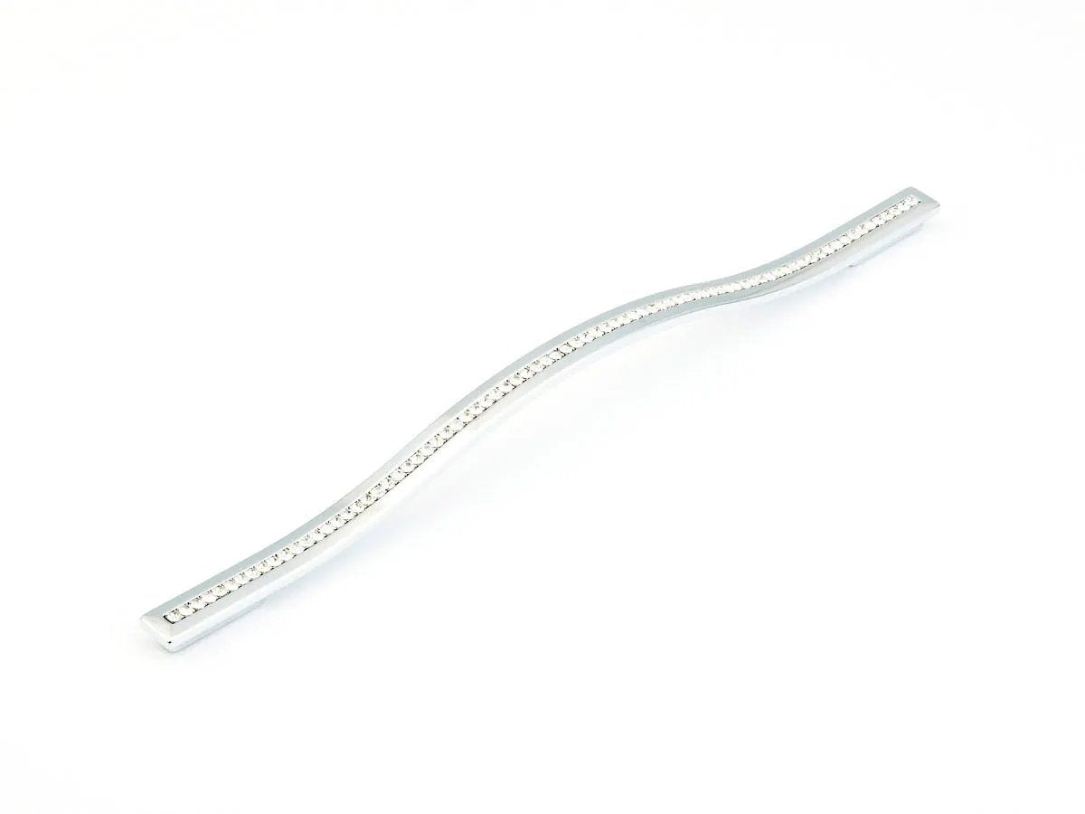 polished chrome cabinet pull