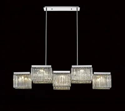 polished nickel hanging chandelier