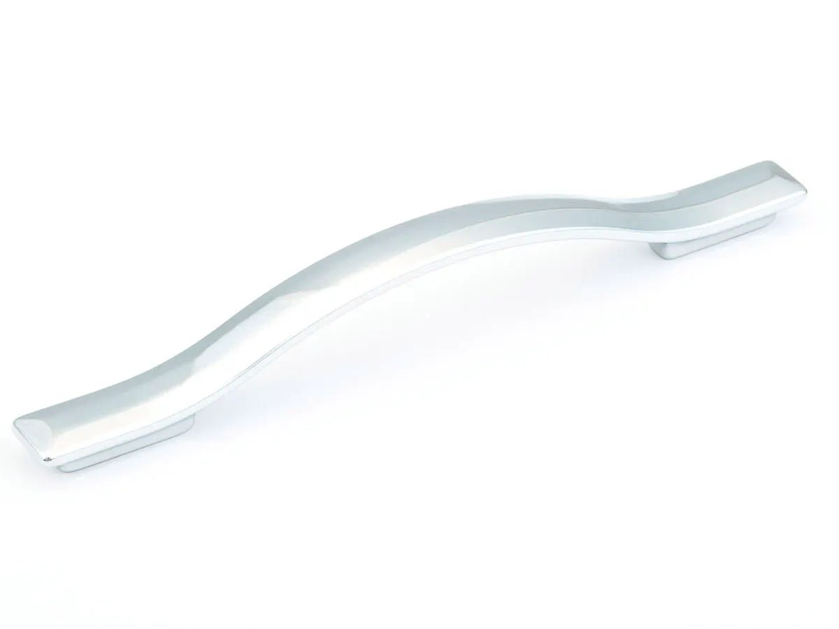 polished chrome cabinet pull
