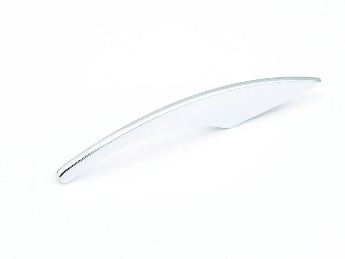 polished chrome cabinet pull