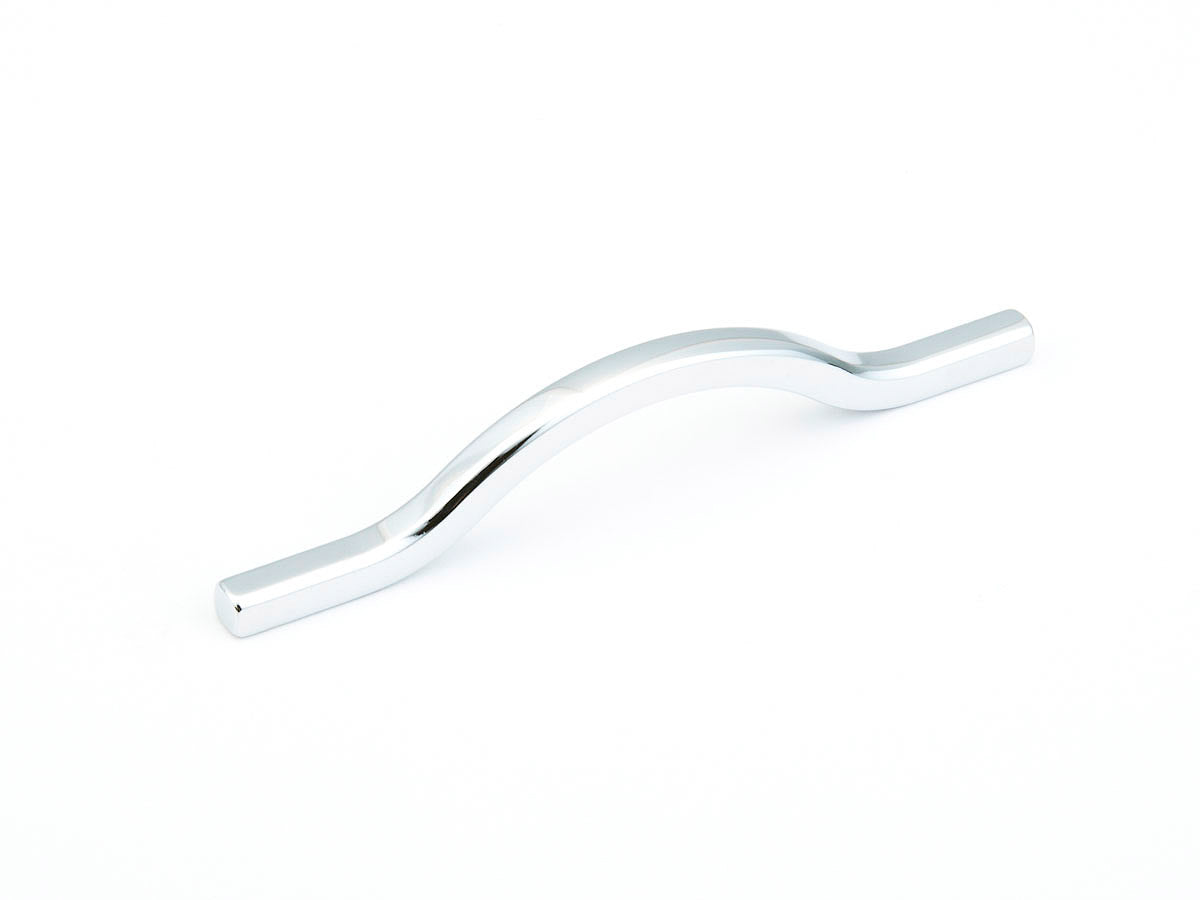 polished chrome cabinet pull