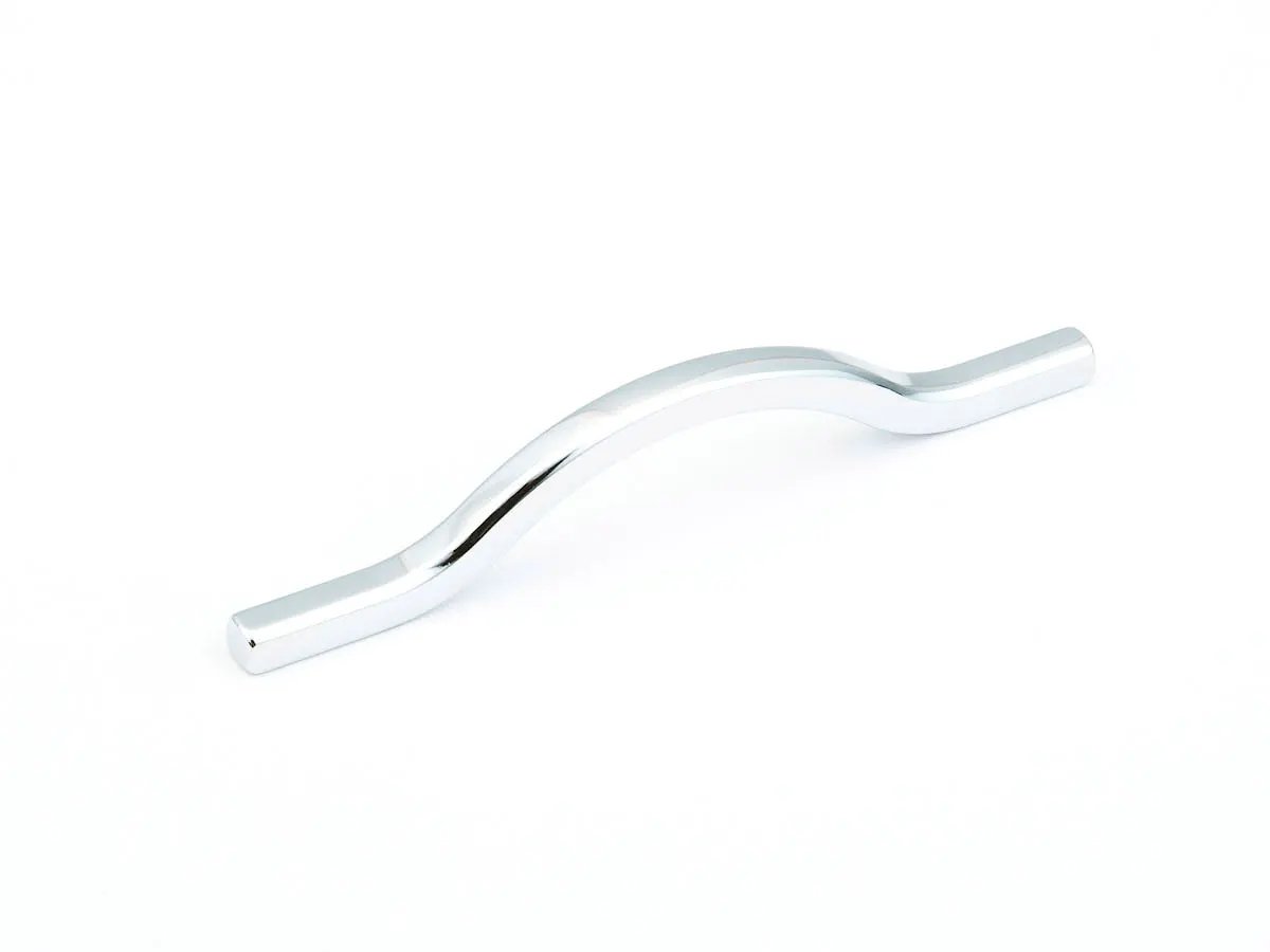 polished chrome cabinet pull