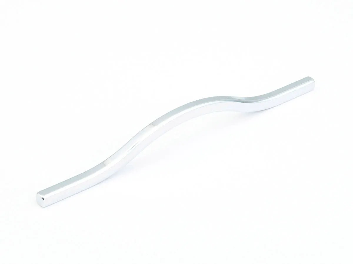 polished chrome cabinet pull