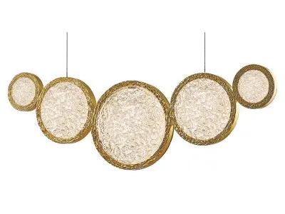 polished brass hanging chandelier