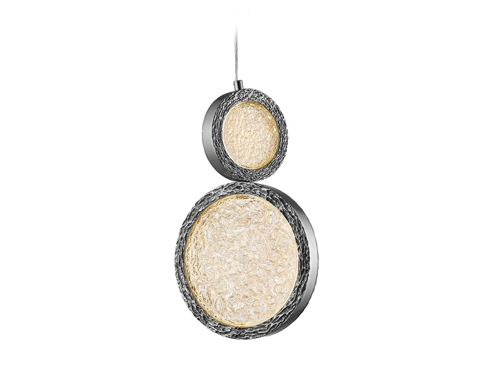 polished nickel pendant