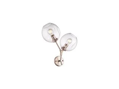 brushed brass wall sconce