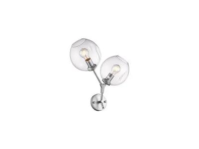 matte chrome wall sconce