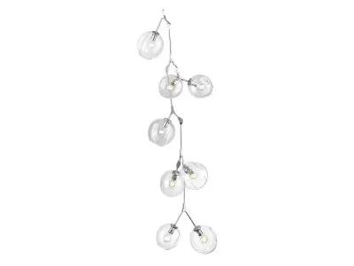 matte chrome hanging chandelier