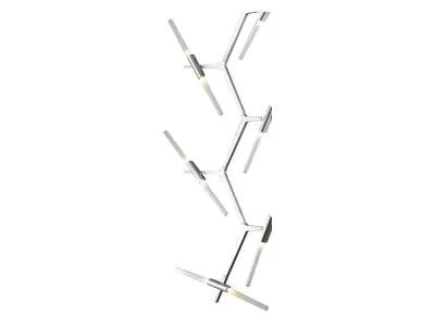 matte chrome hanging chandelier