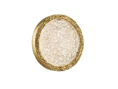 polished brass wall sconce