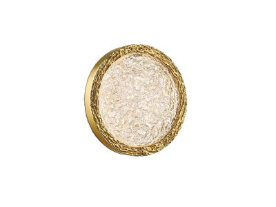 polished brass wall sconce