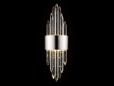 polished nickel wall sconce