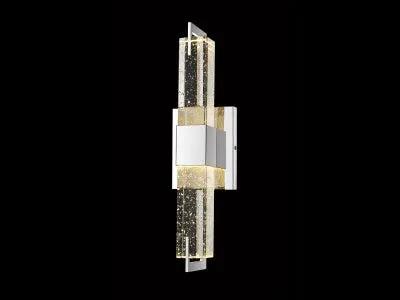 polished nickel wall sconce