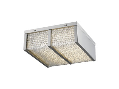 brushed nickel flushmount sconce