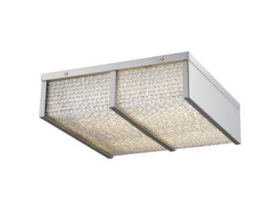 brushed nickel flushmount sconce