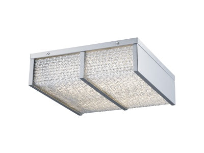 polished chrome flushmount sconce