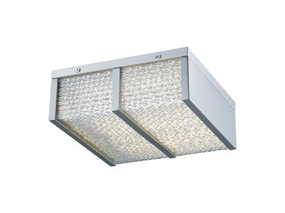 polished chrome flushmount sconce