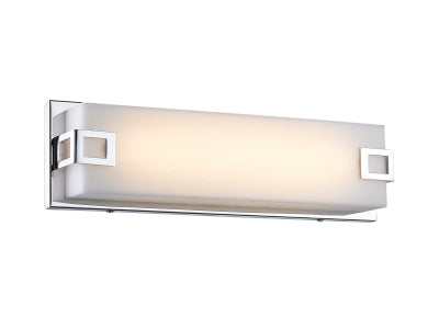 polished chrome wall sconce