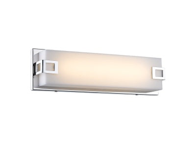 polished chrome wall sconce
