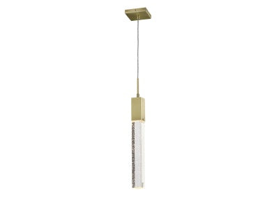 brushed brass single pendant