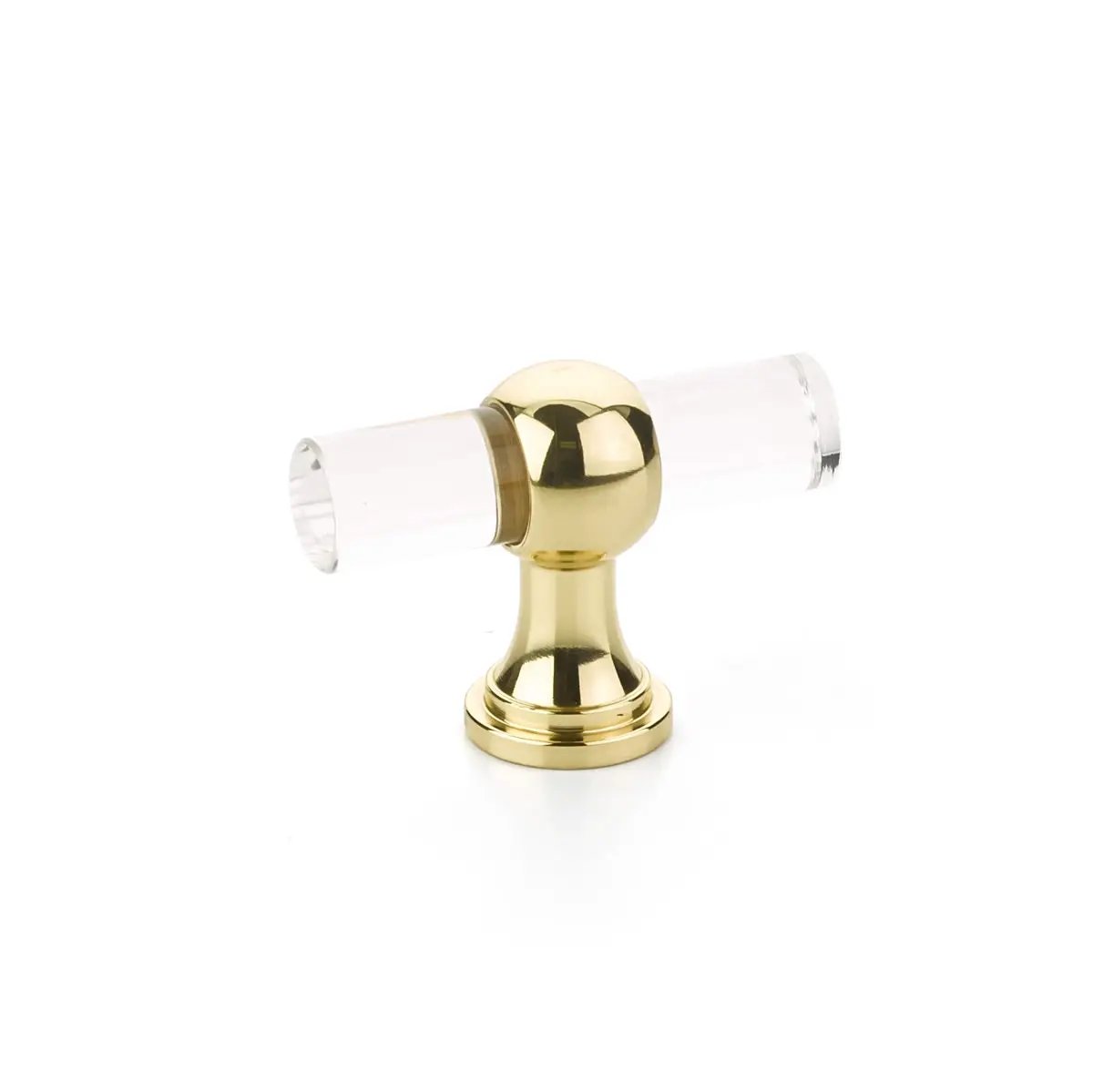 polished brass cabinet knob