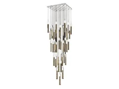 chrome flushmount pendant