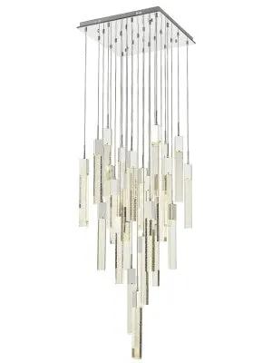 chrome flushmount pendant