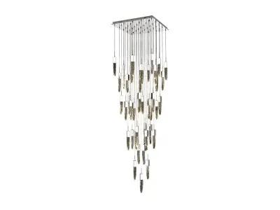 chrome flushmount pendant