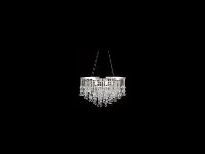 polish nickel hanging chandelier