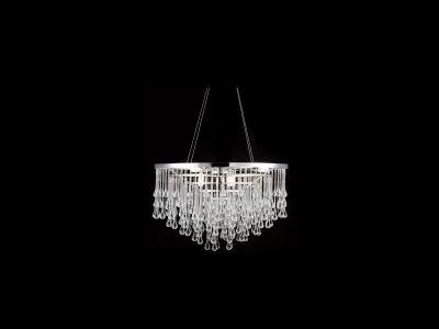 polish nickel hanging chandelier