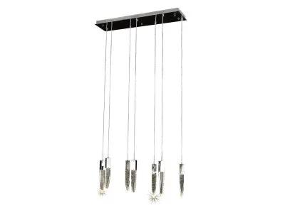 polished chrome flushmount pendant