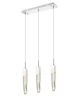 polished chrome flushmount pendant
