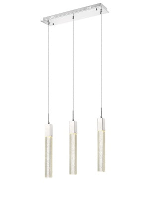 polished chrome flushmount pendant