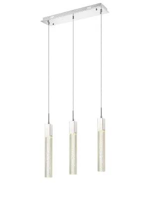 polished chrome flushmount pendant