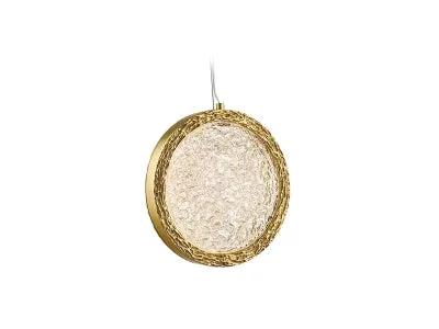 polished brass pendant