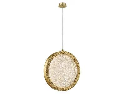 polished brass pendant