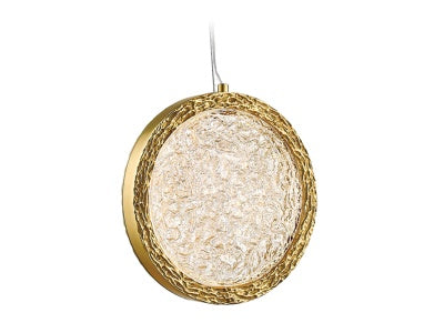 polished brass pendant