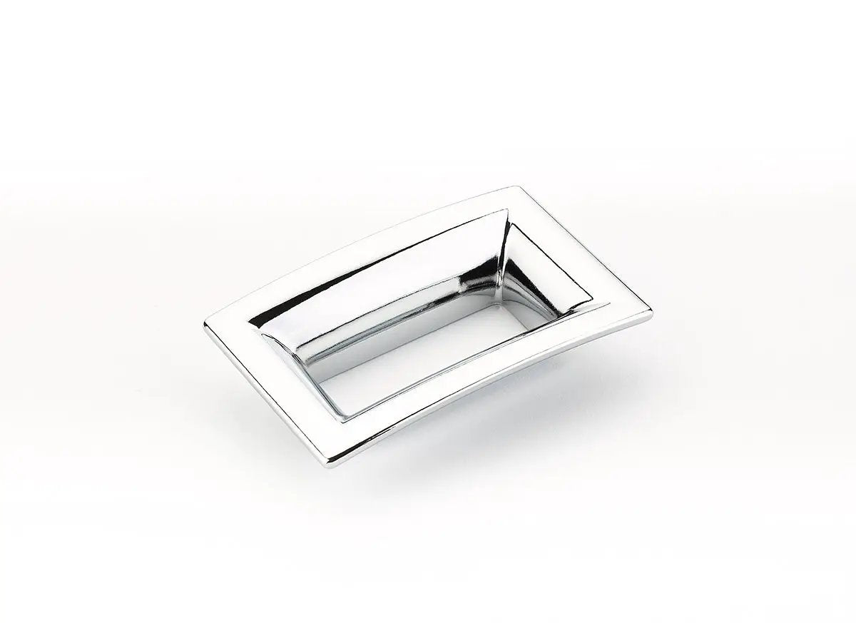 polished chrome cabinet pull